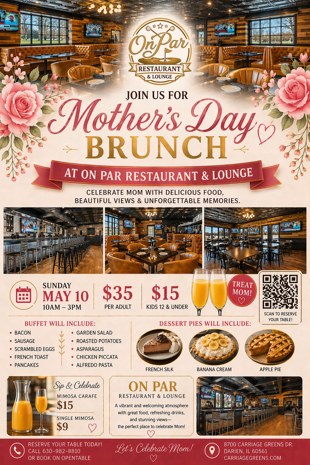 Mother's Day Brunch at On Par Restaurant & Lounge