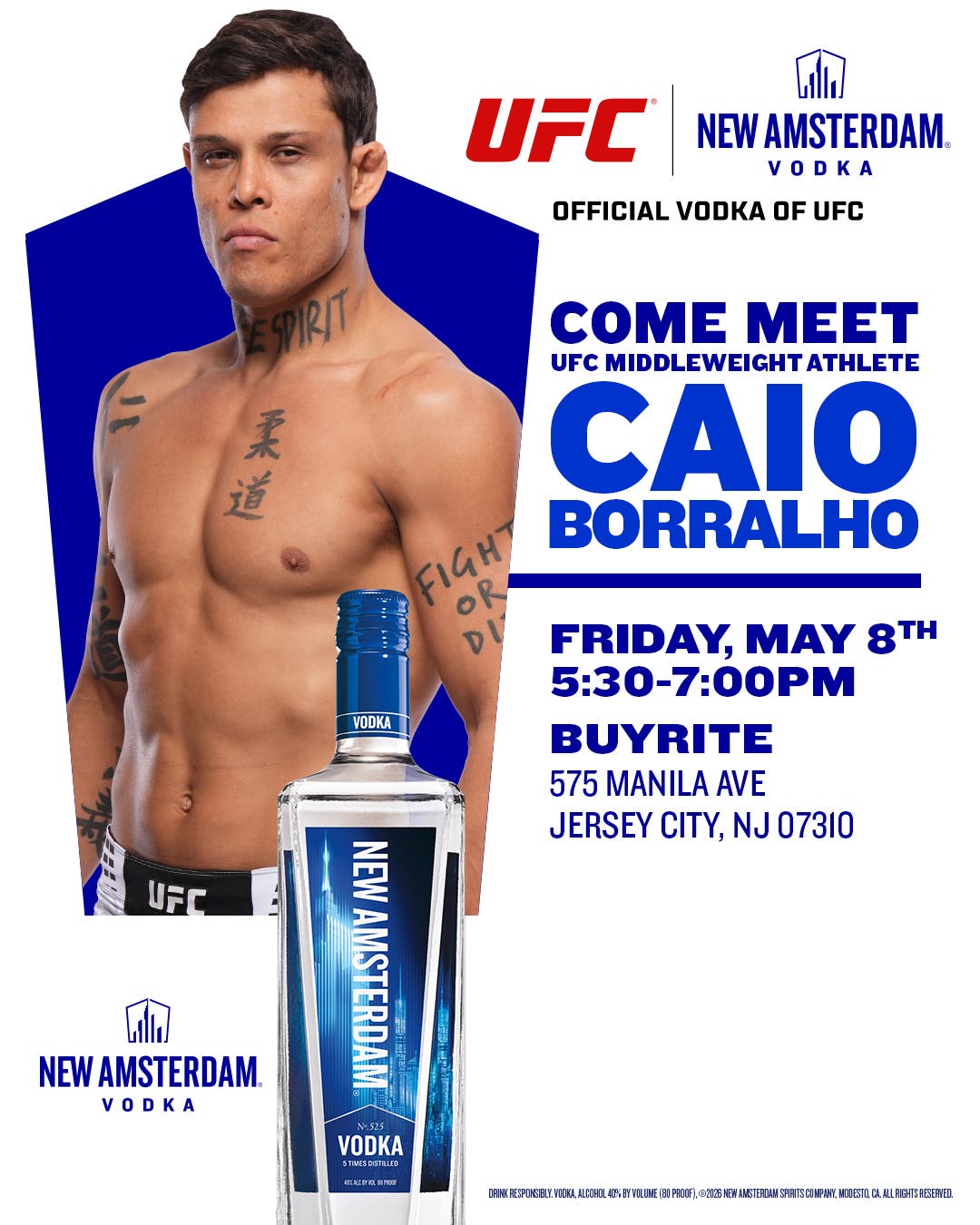 Meet & Greet Caio Borralho At Jersey City Buy Rite | Come Meet UFC Middleweight Star | Brought To Yo
