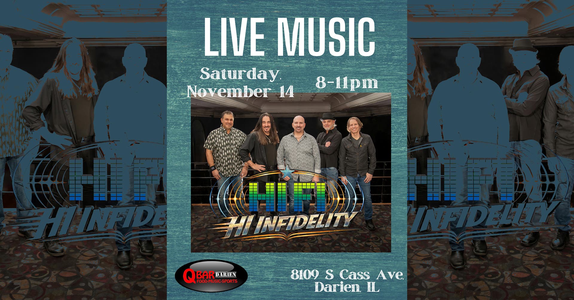 Hi Infidelity performs live at Q Bar Darien
