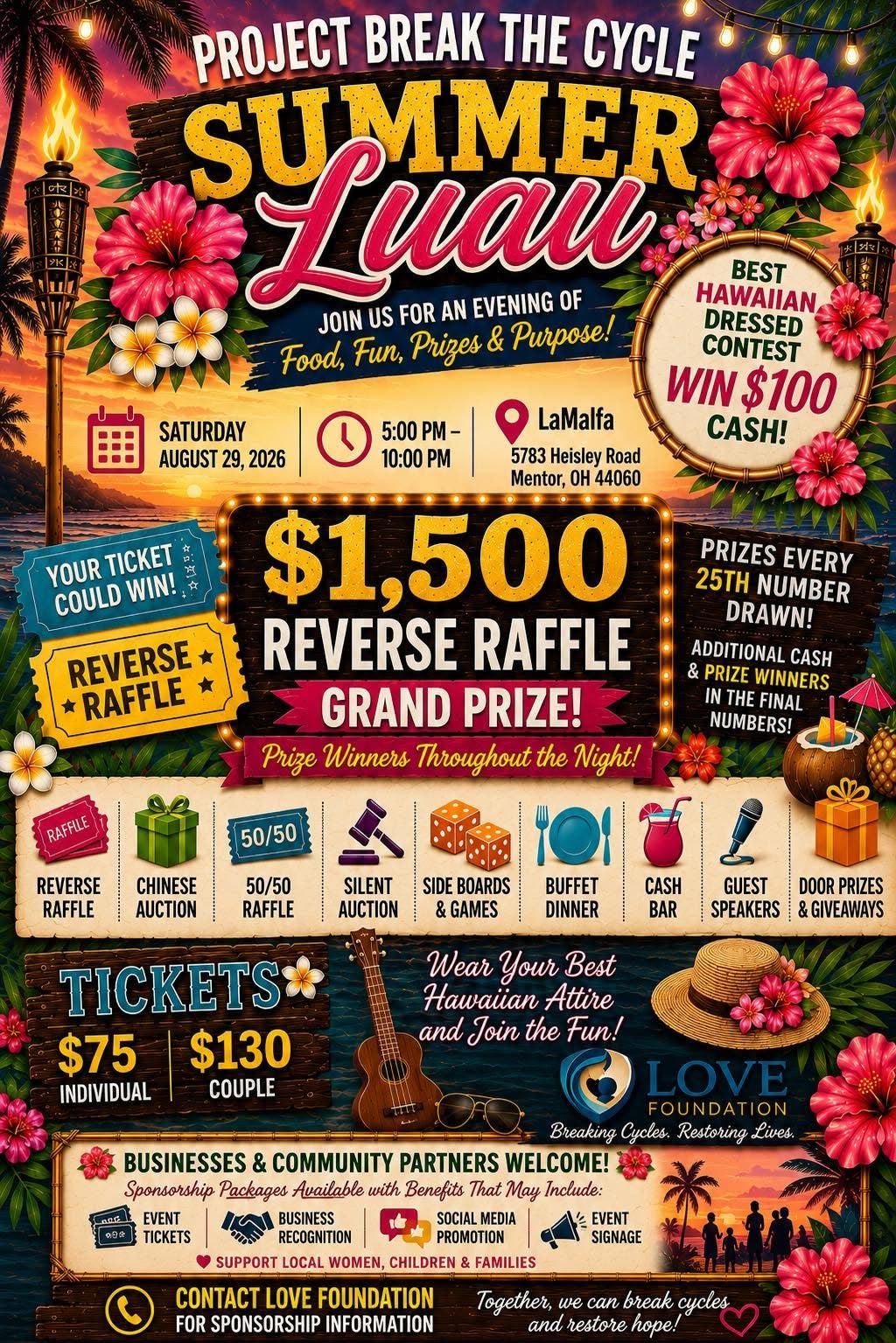 Project Break The Cycle Summer Luau