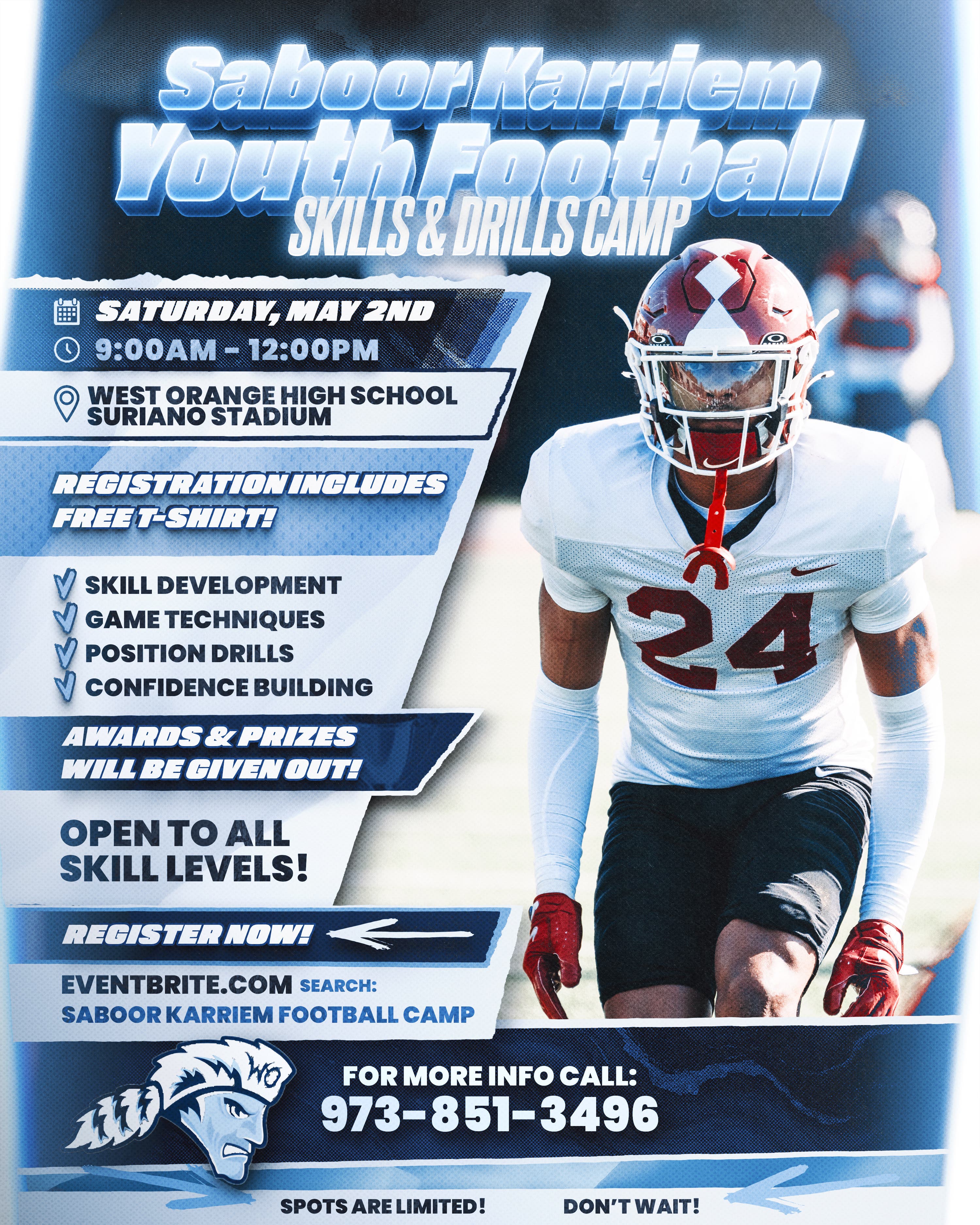 WOHS Alumni Saboor Karriem host Youth Football Camp