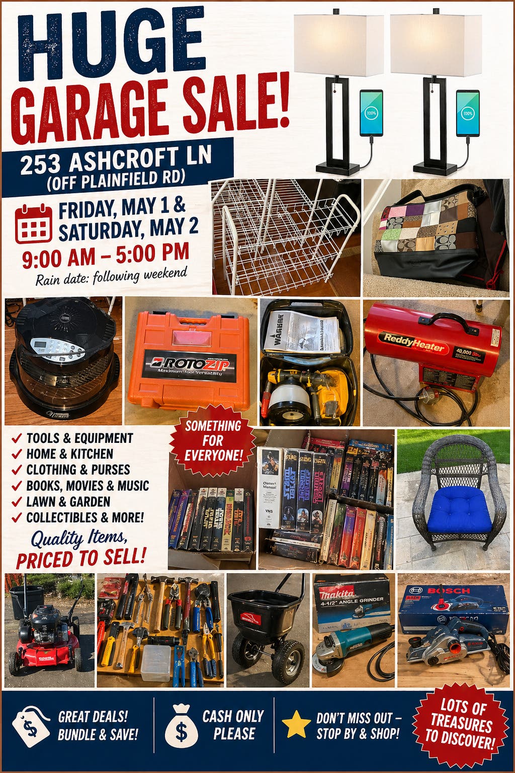 Huge Garage Sale - Quality Items - Something for Everyone!