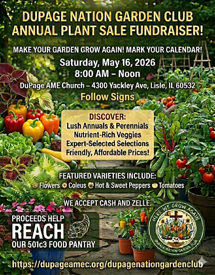 DuPage Nation Garden Club Annual Fundraiser