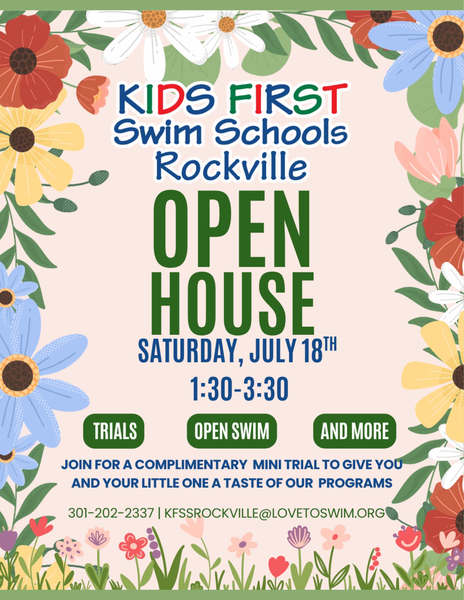 Kids First Swim Schools Rockville Open House