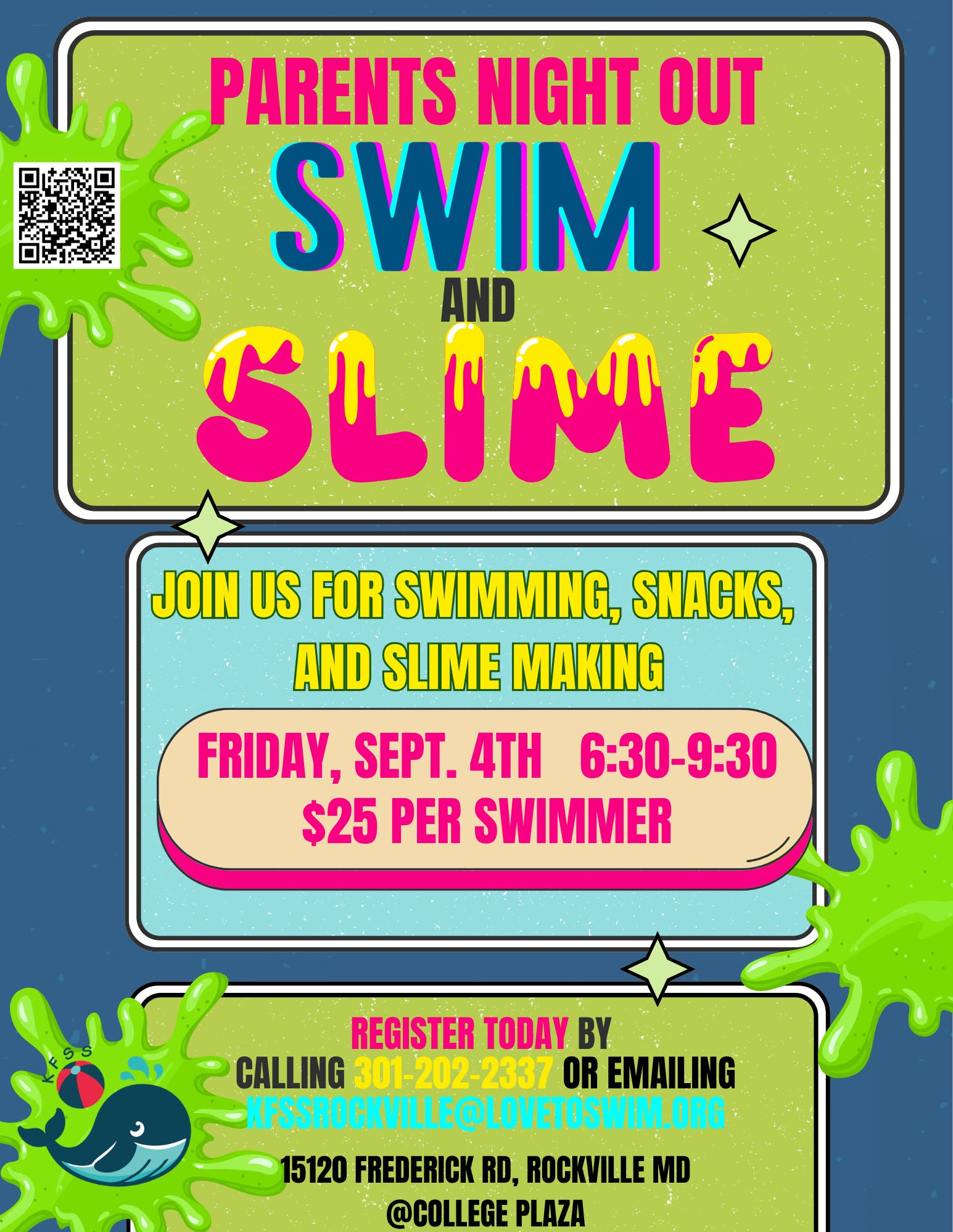 Parents Night Out Swim and Slime