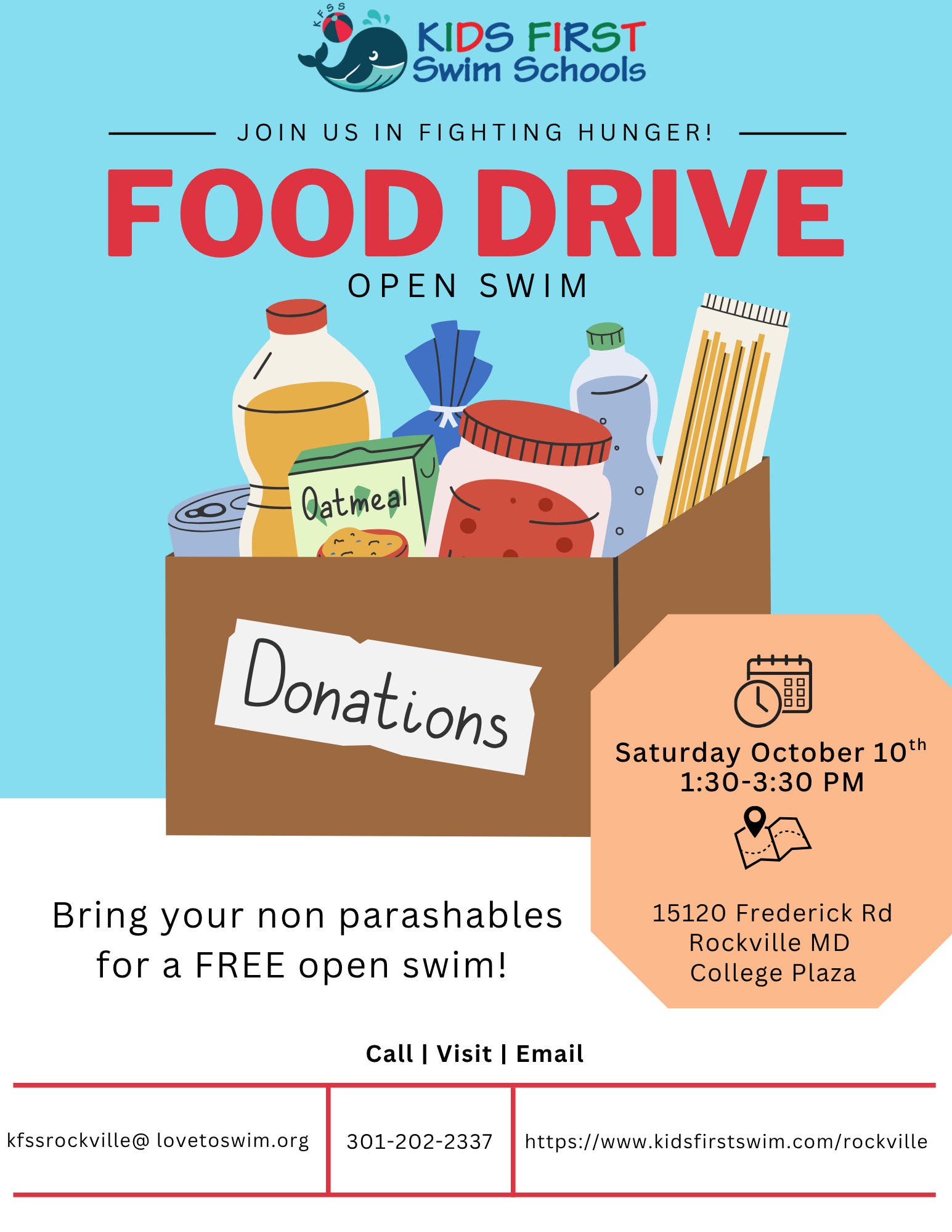 Food Drive Open Swim