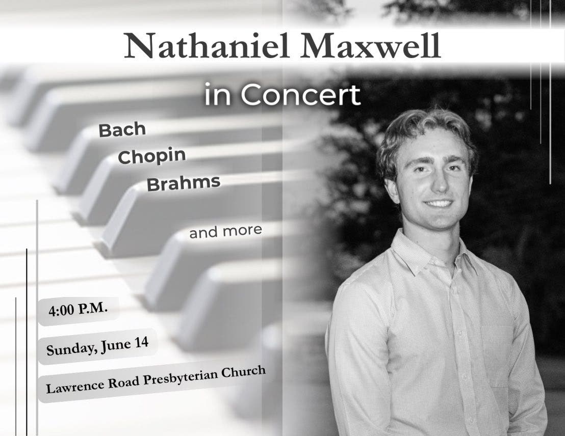 Pianist Nathaniel Maxwell to Present Interactive Solo Recital on June 14