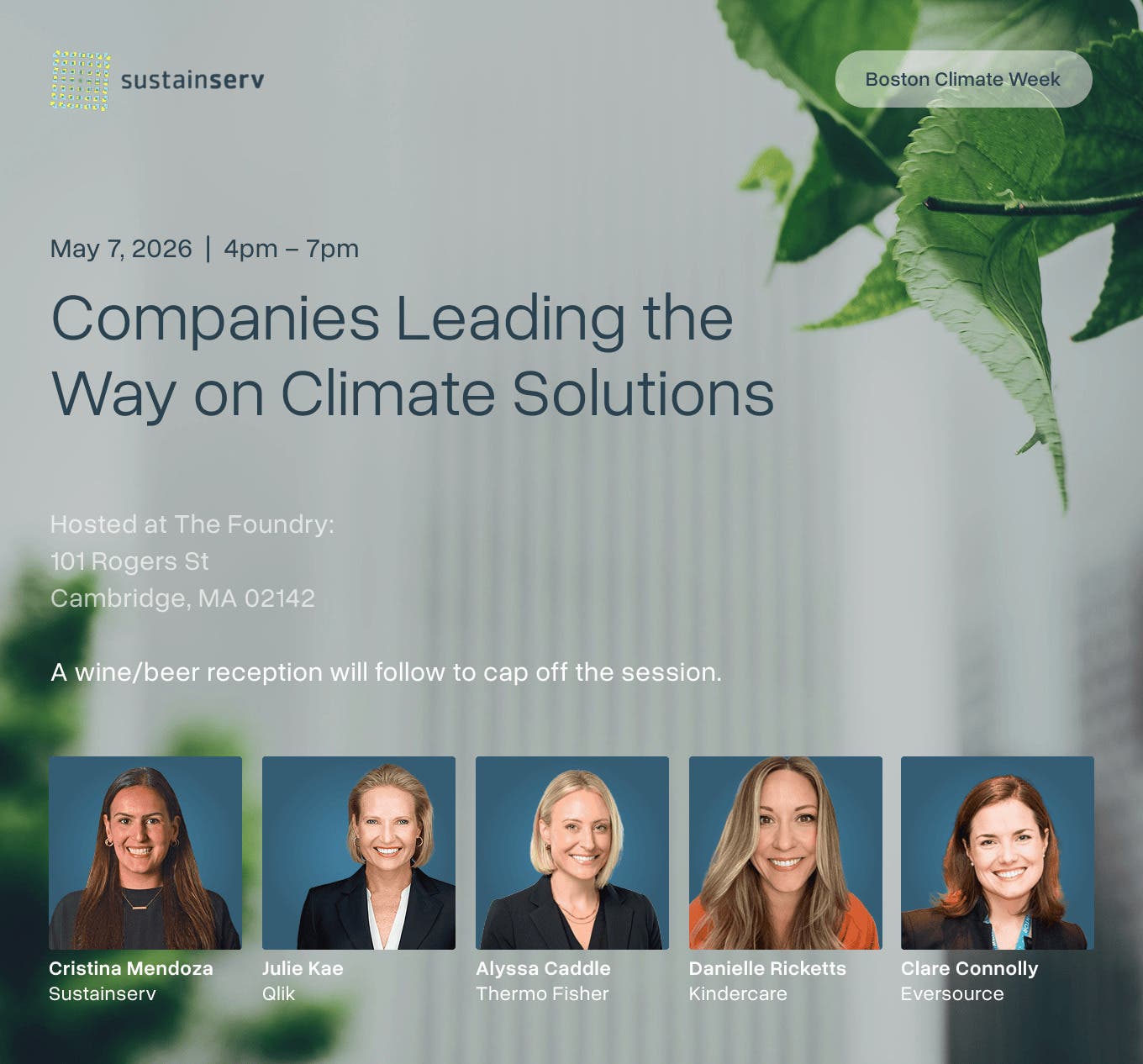 Climate Week Boston Panel: Companies Leading the Way on Climate Solutions