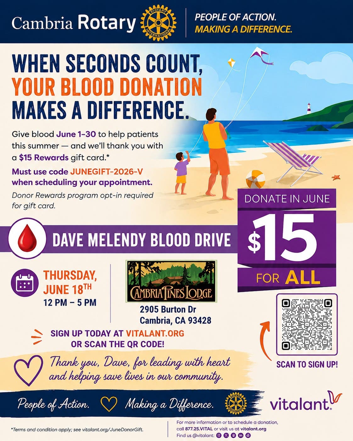 Dave Melendy Blood Drive