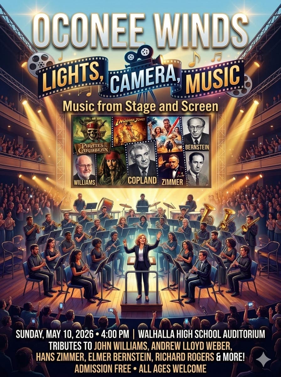 Oconee Winds presents Lights, Camera, Music!  