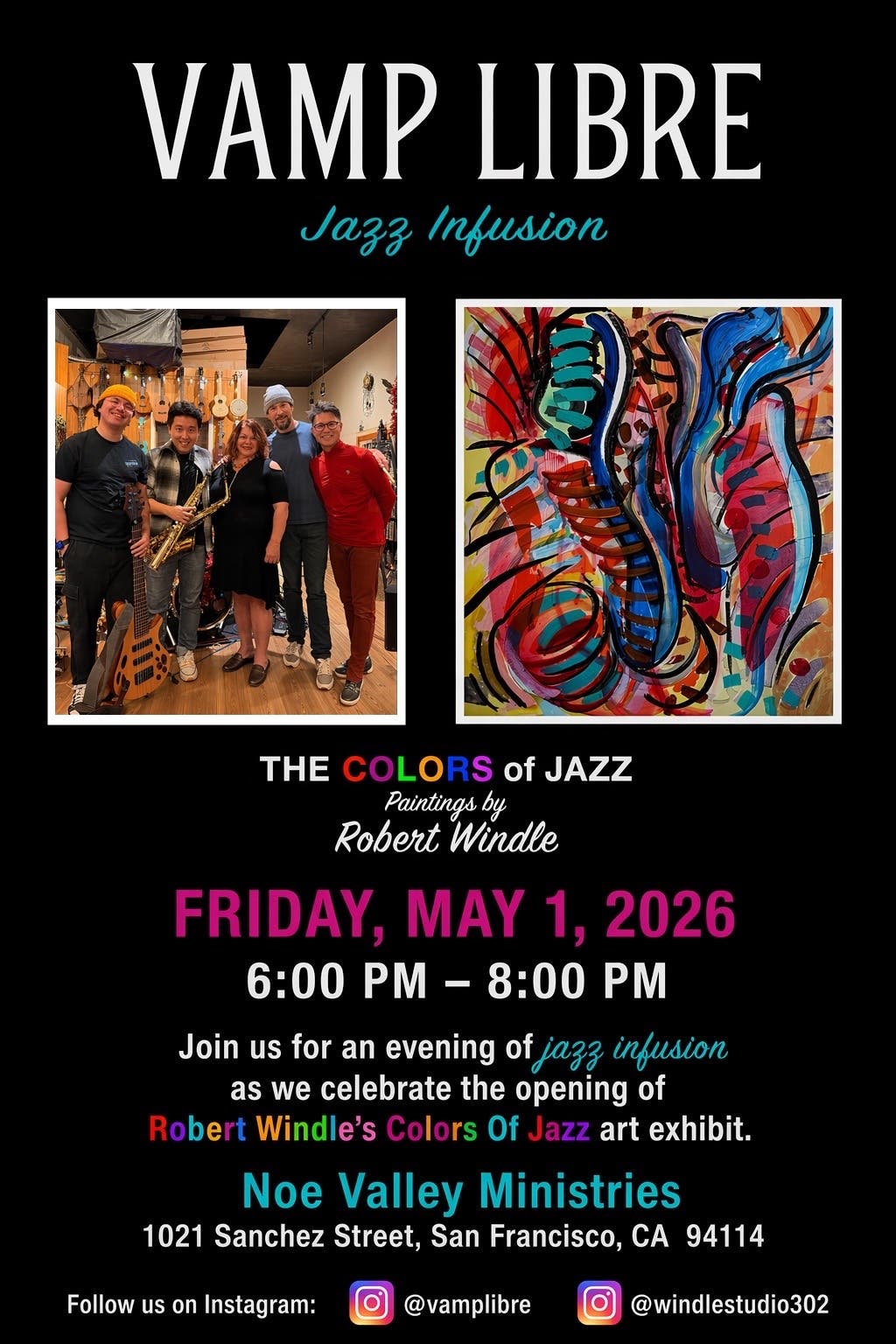 THE COLORS of JAZZ Paintings by Robert Windle