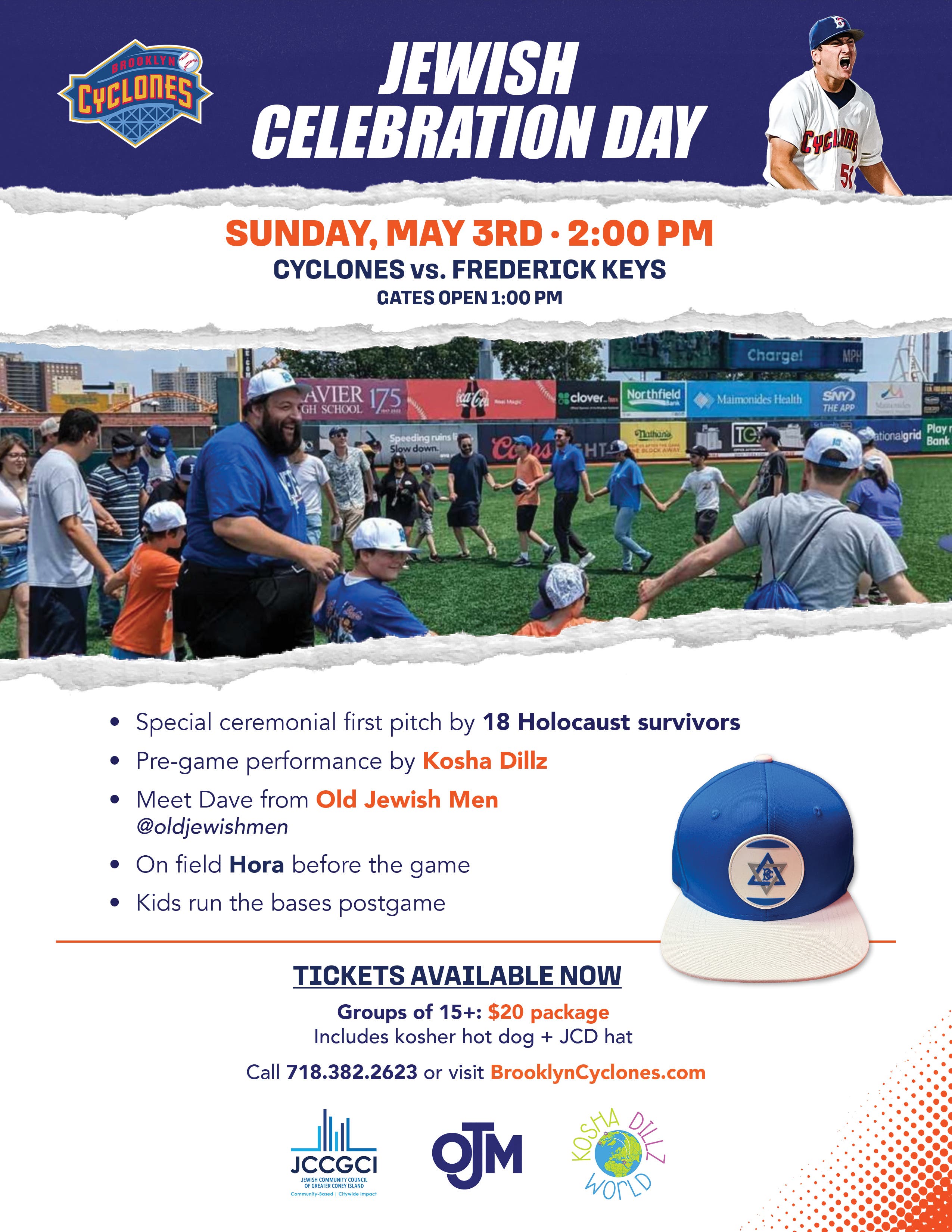 Brooklyn Cyclones Host Jewish Celebration Day Featuring Holocaust Survivor Tribute