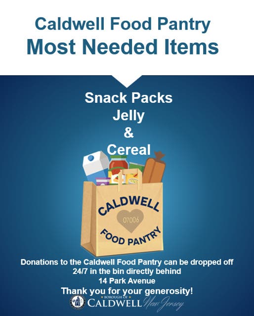 Caldwell Food Pantry Most Needed Items