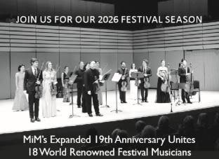 19th Annual MUSIC IN MAY: Main Stage Concert-Program 1