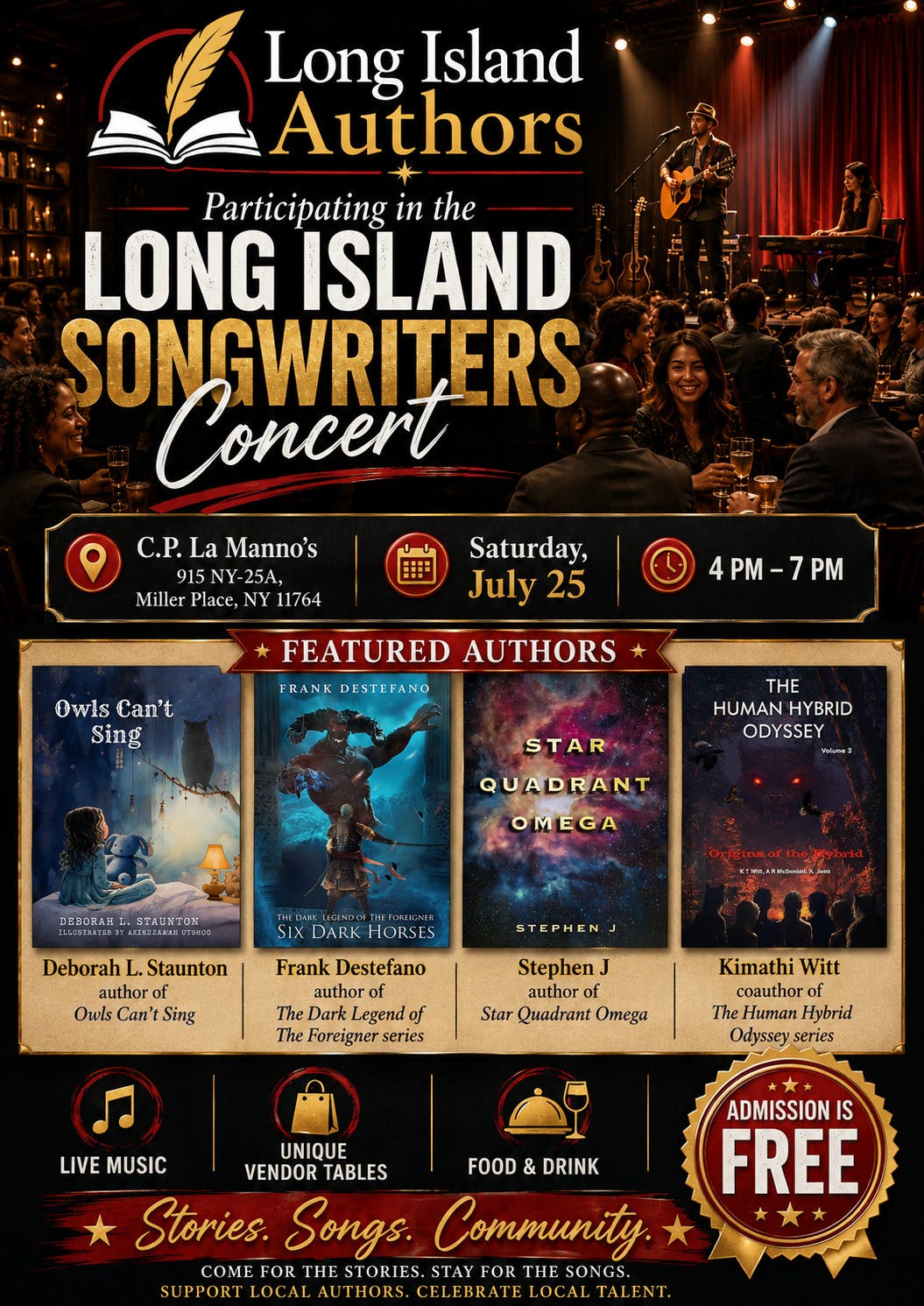 Long Island Songwriters Concert