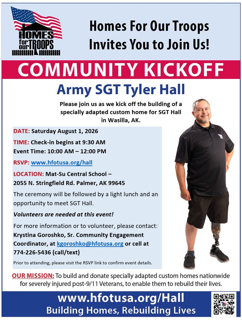 Community Kickoff - Army SGT Tyler Hall