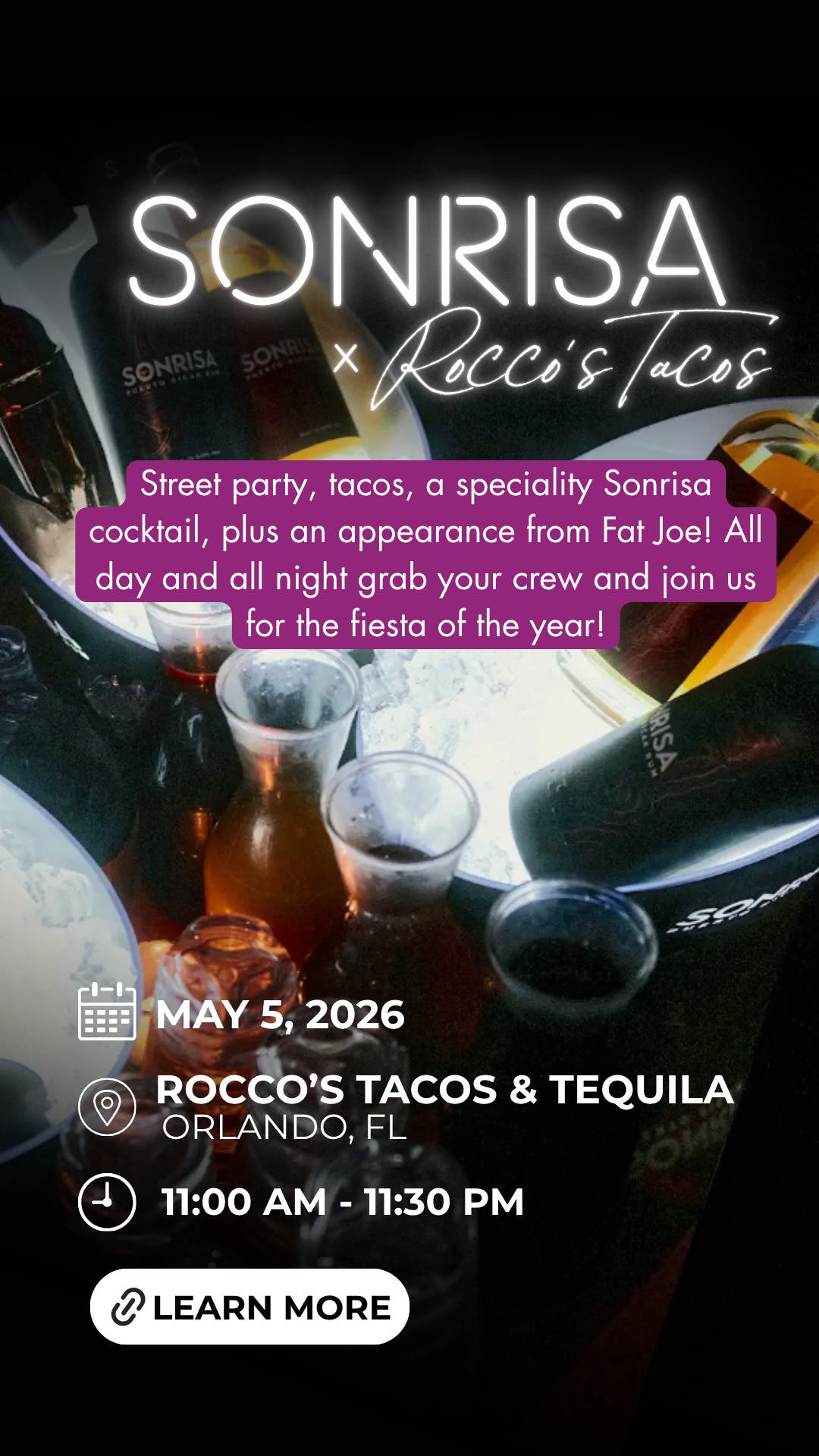 Sonrisa Rum x  Rocco’s Tacos: Cinco de Mayo Fiesta