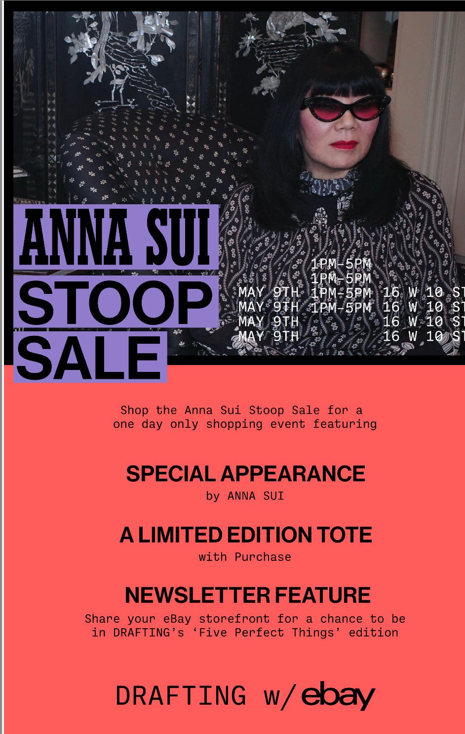  Join Anna Sui & eBay for an Anna Sui Stoop Sale