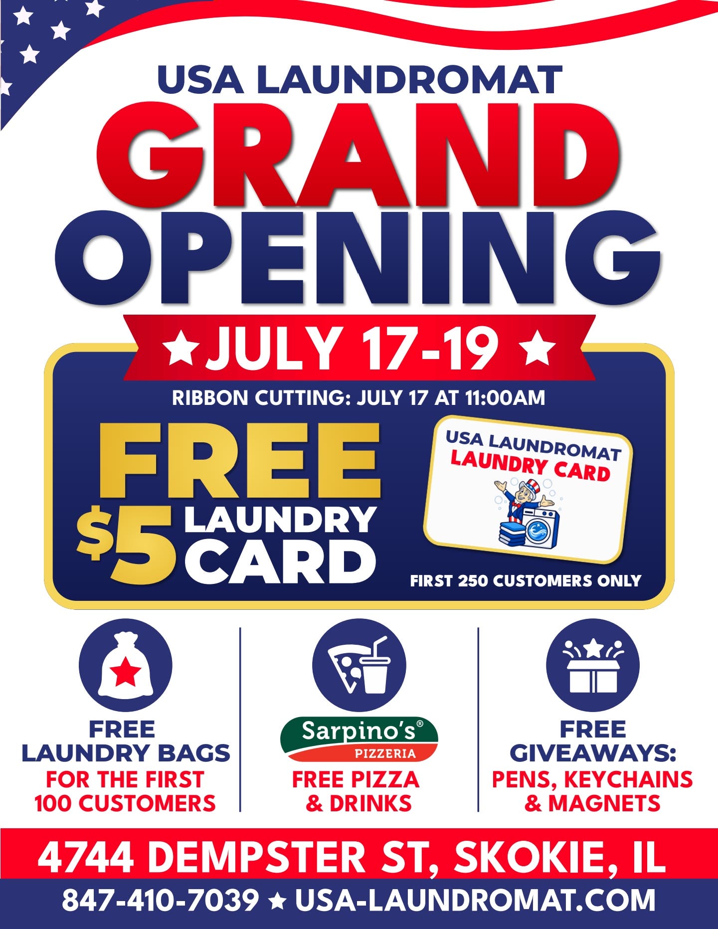 USA Laundromat Grand Opening