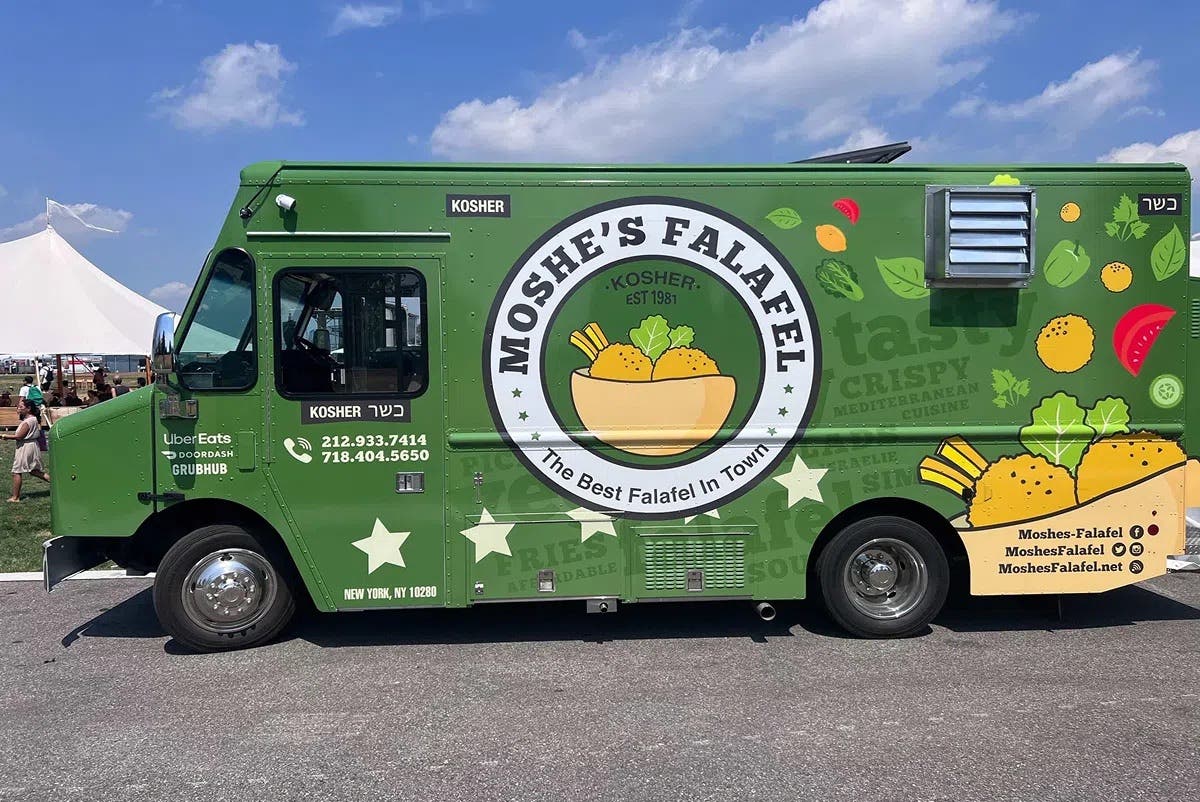 Moshe’s Kosher Falafel Truck at Belmont Park Village 