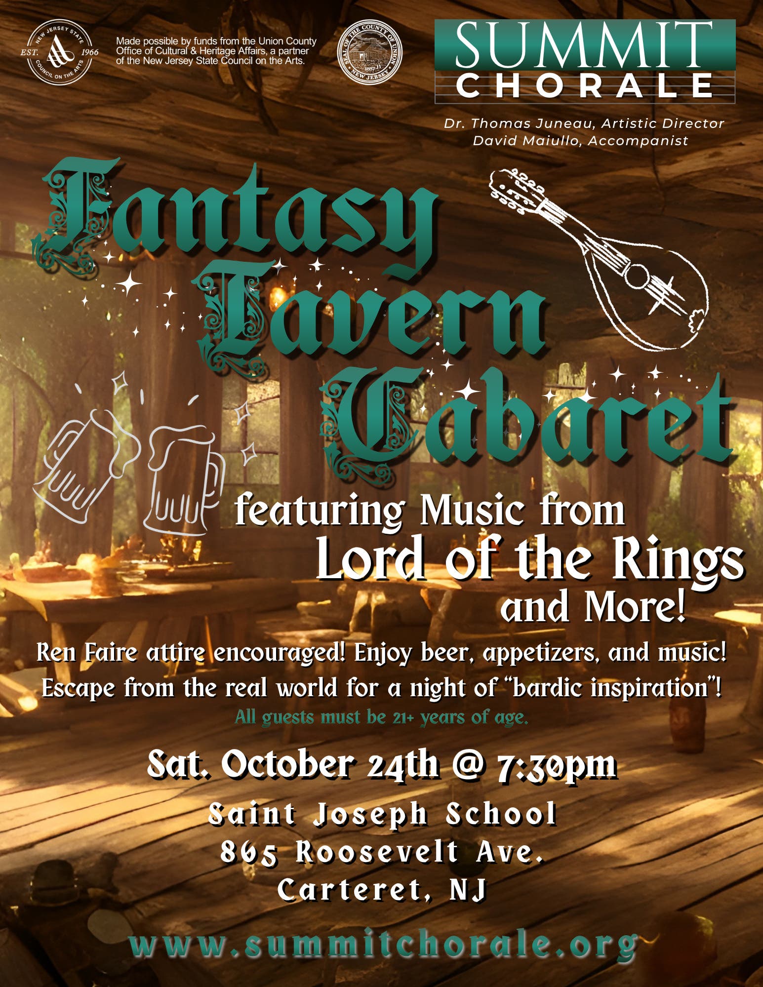 Fantasy Tavern Cabaret, featuring music from Lord of the Rings and more!