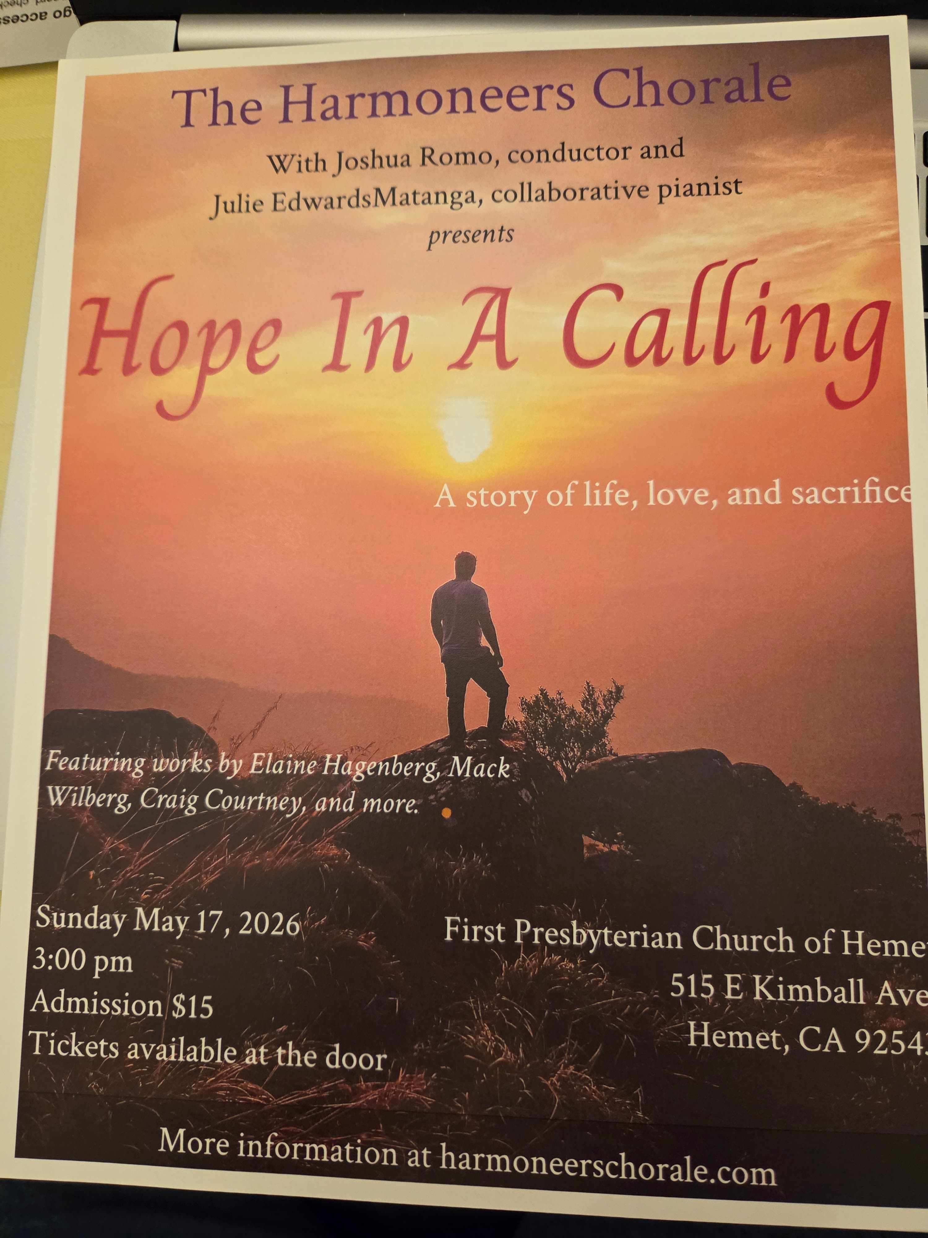 The Harmoneers Chorale: Hope In A Calling