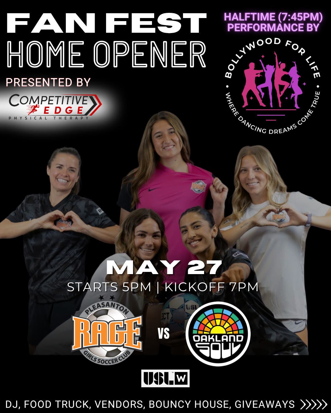 Pleasanton RAGE Fan Fest- Home Opener ⚽️🏟️