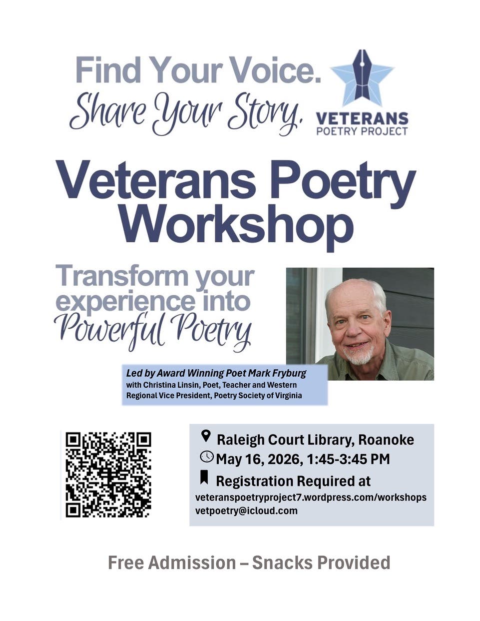 Veterans Poetry Workshop