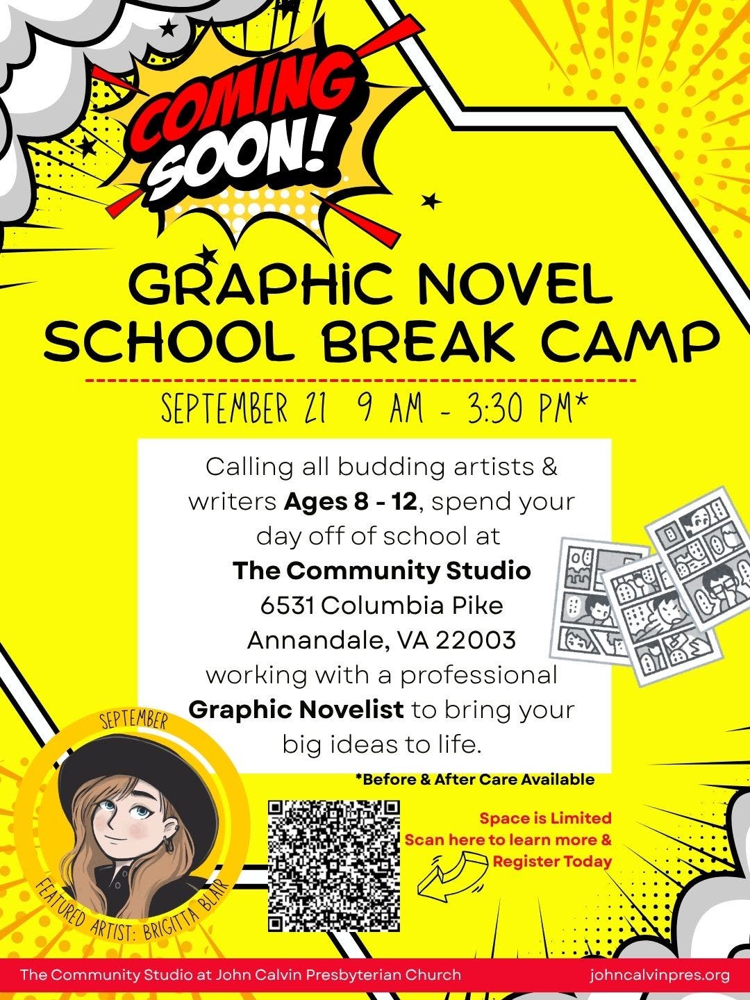 Graphic Novel School Break Camp