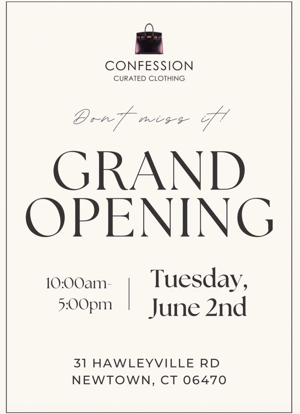 Confession Curated Clothing Grand Opening