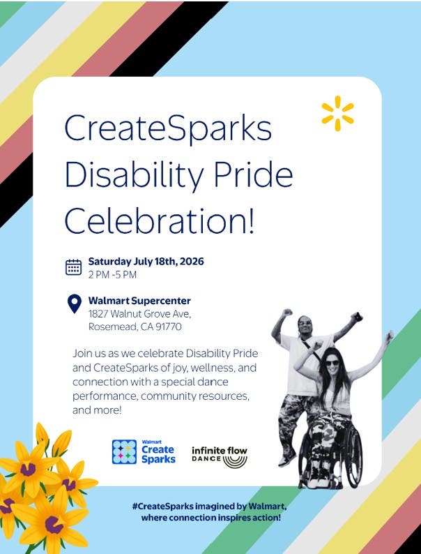 Join us for the CreateSparks Disability Pride Celebration!