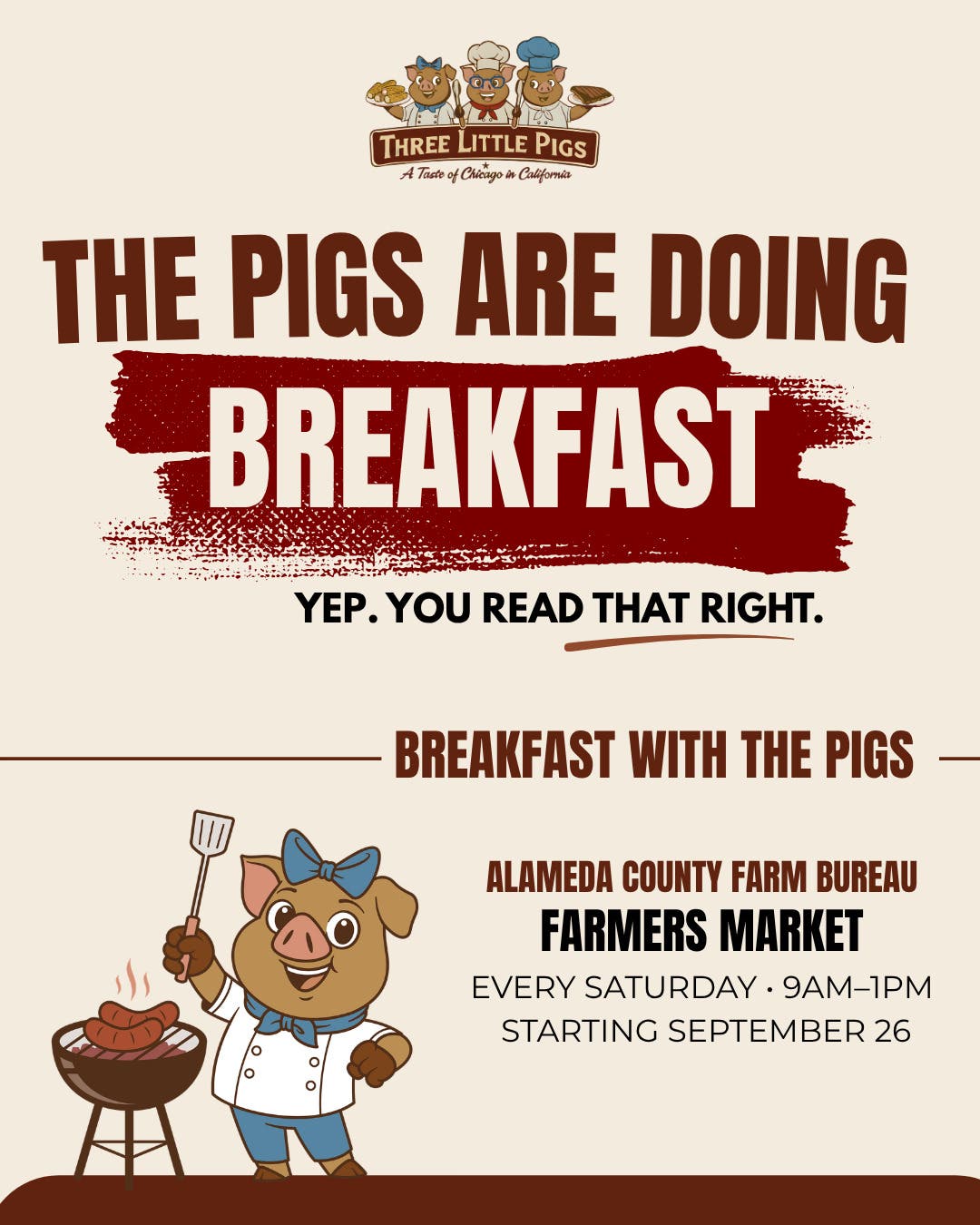 Breakfast with the Pigs: A New Saturday Morning Market Experience