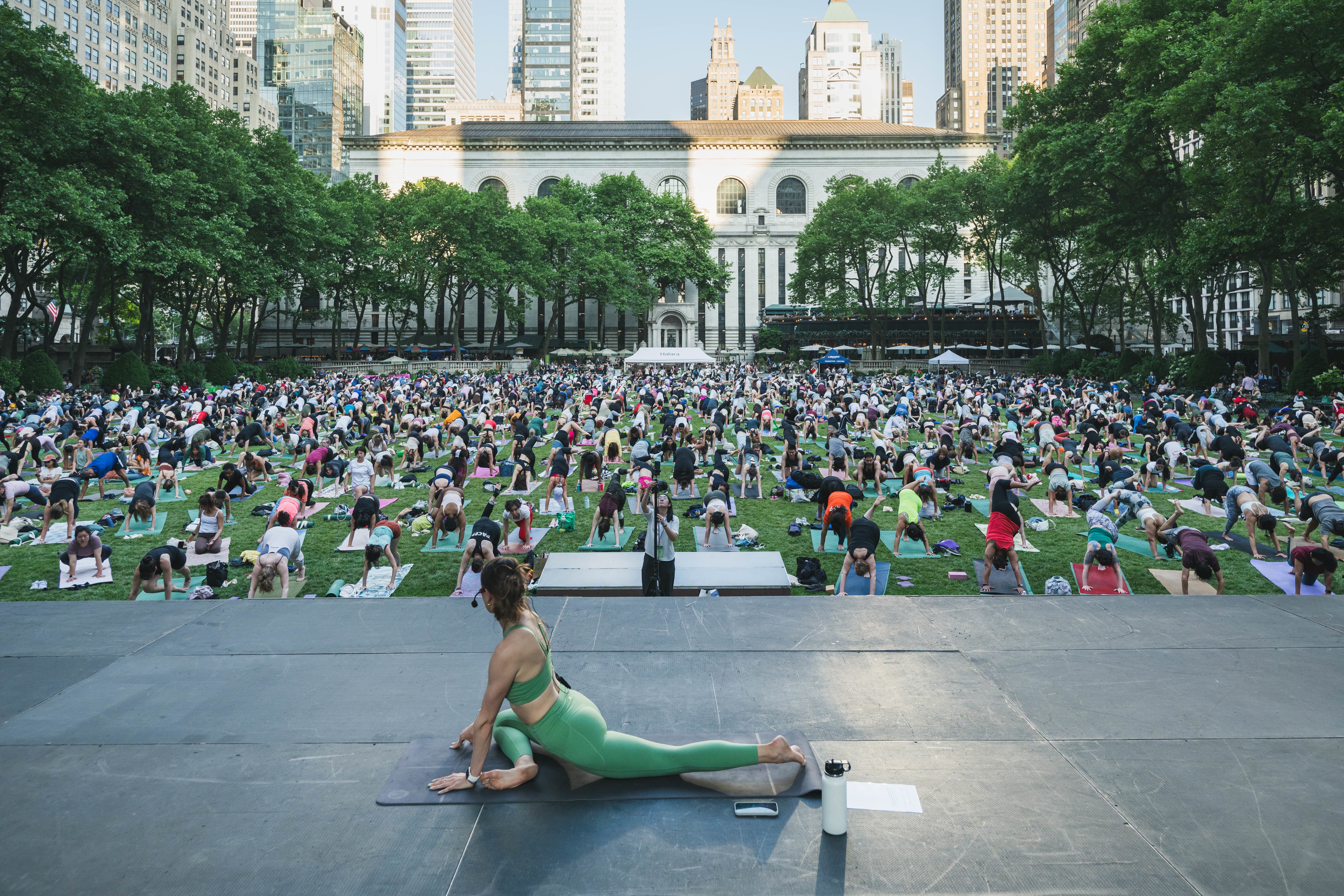 Bryant Park Yoga with Ingrid A. Marcroft