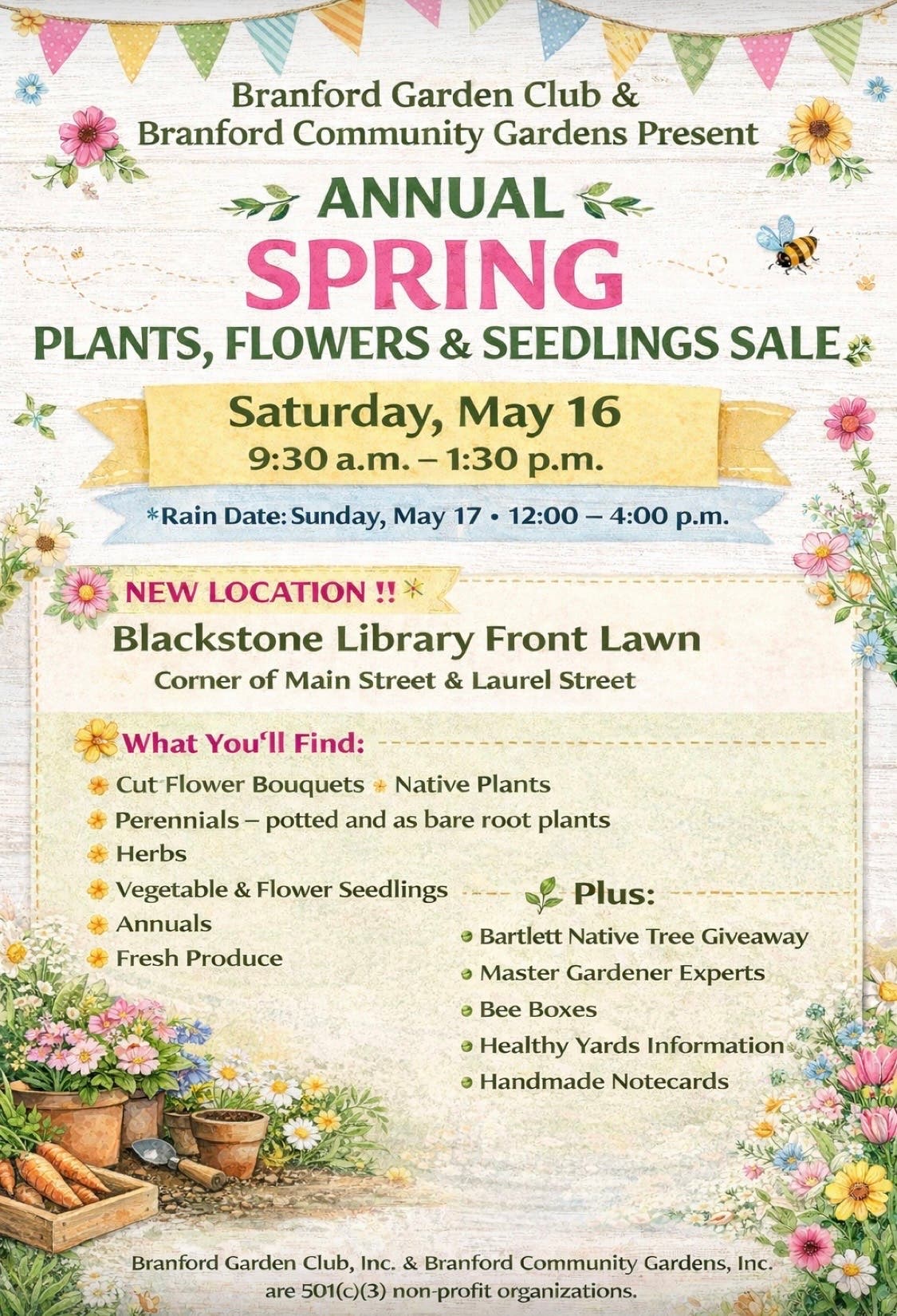 Annual Spring Plants, Flowers & Seedlings Sale