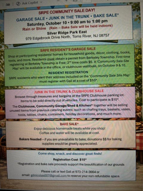 SRPE Community Sale Day!
