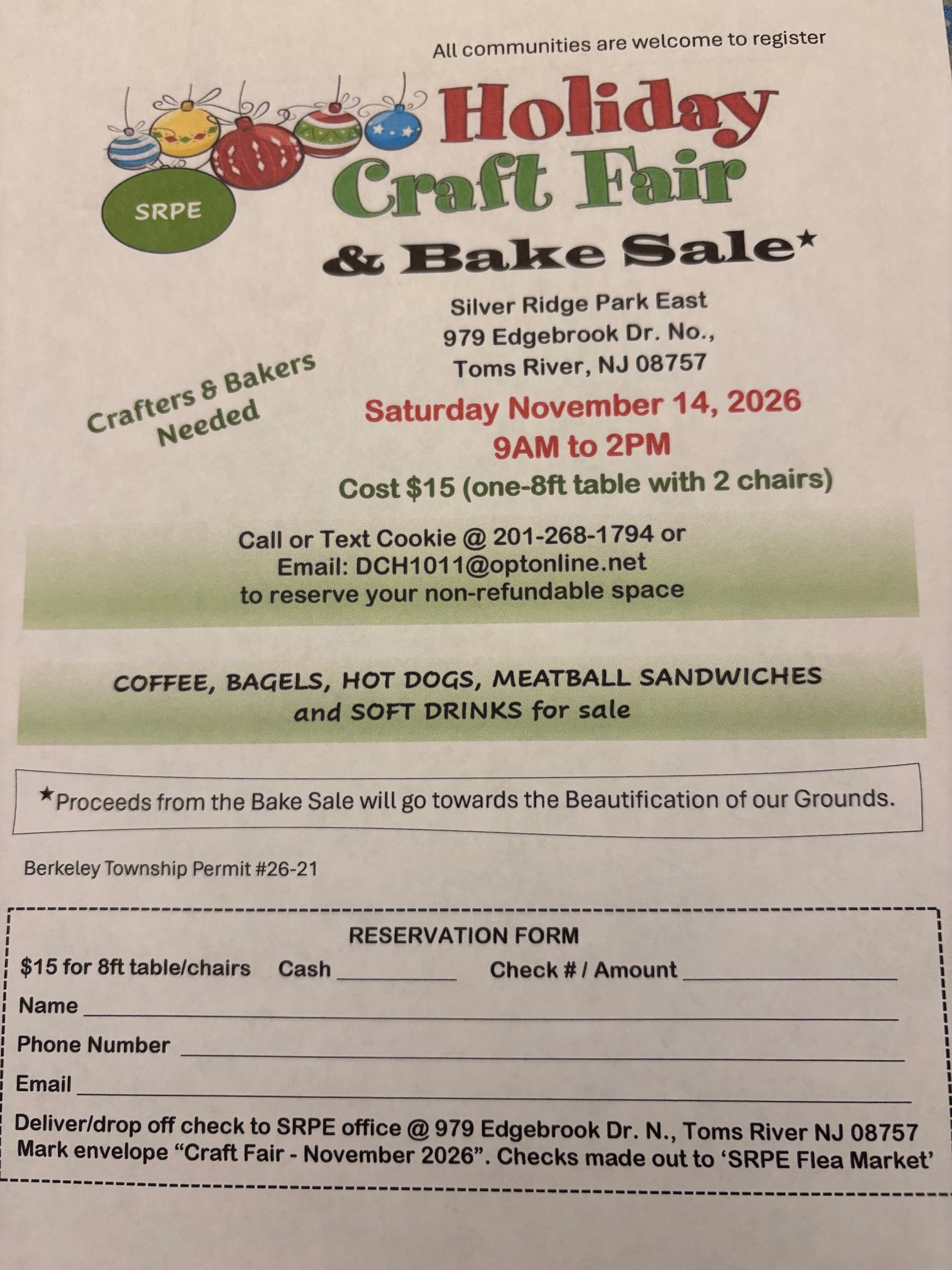 Holiday Craft Fair & Bake Sale
