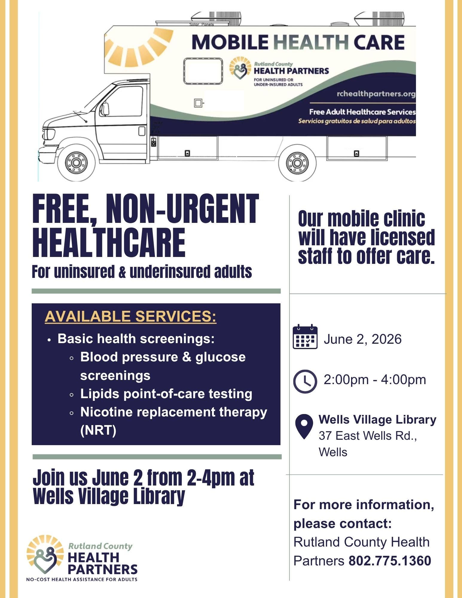 Mobile Healthcare Clinic Coming to Wells 