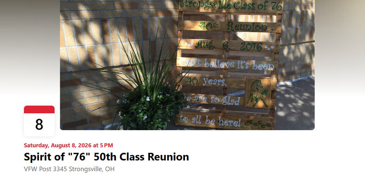 SHS Class of 1976 50th Reunion