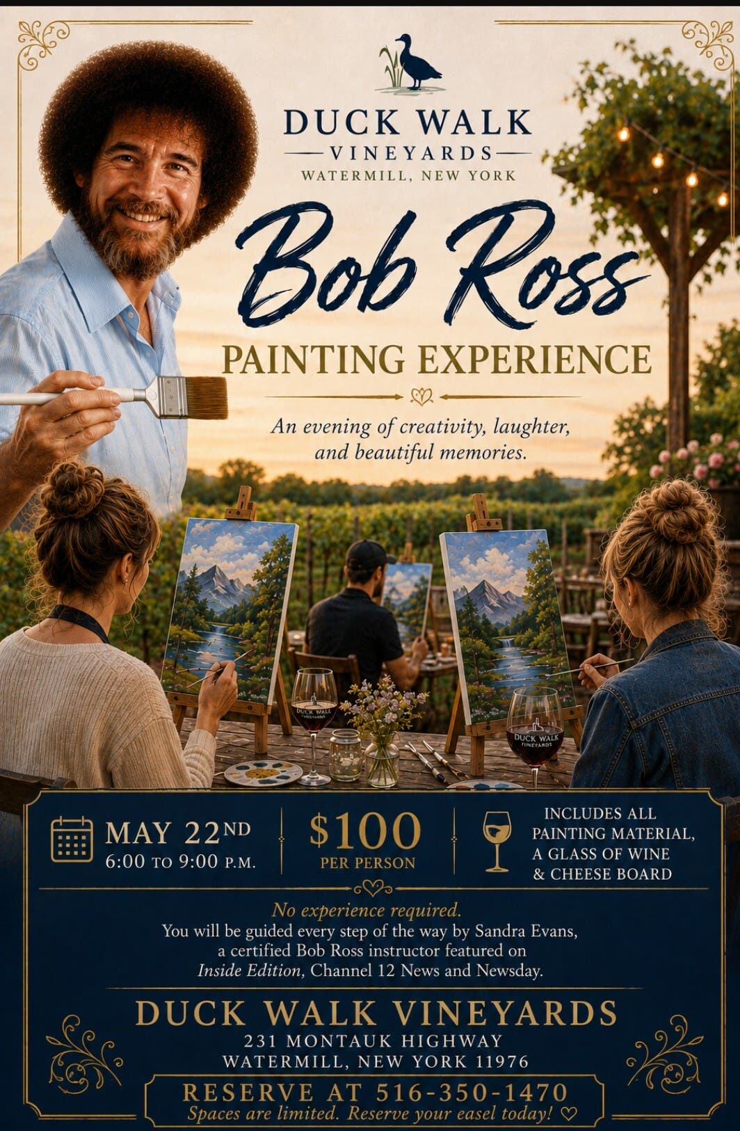 Bob Ross Painting Experience