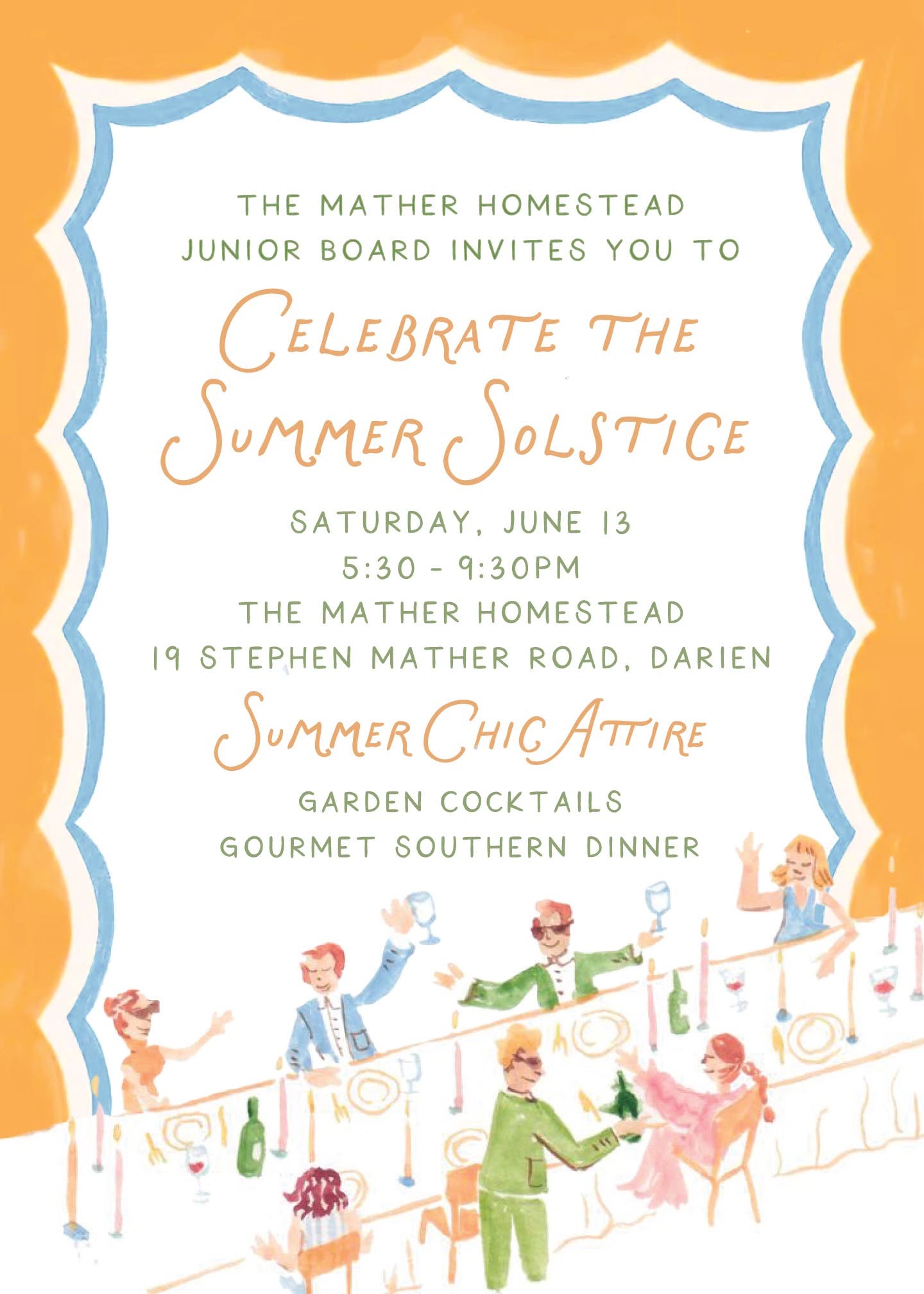 Summer Solstice Dinner hosted by the Junior Board of Directors 