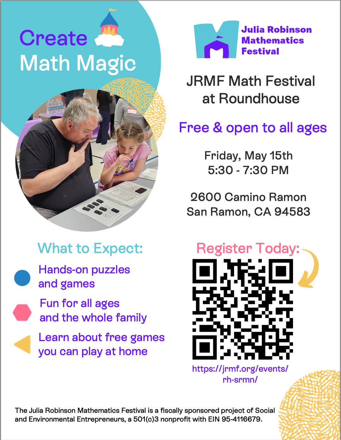 JRMF Math Festival at Roundhouse Conference Center