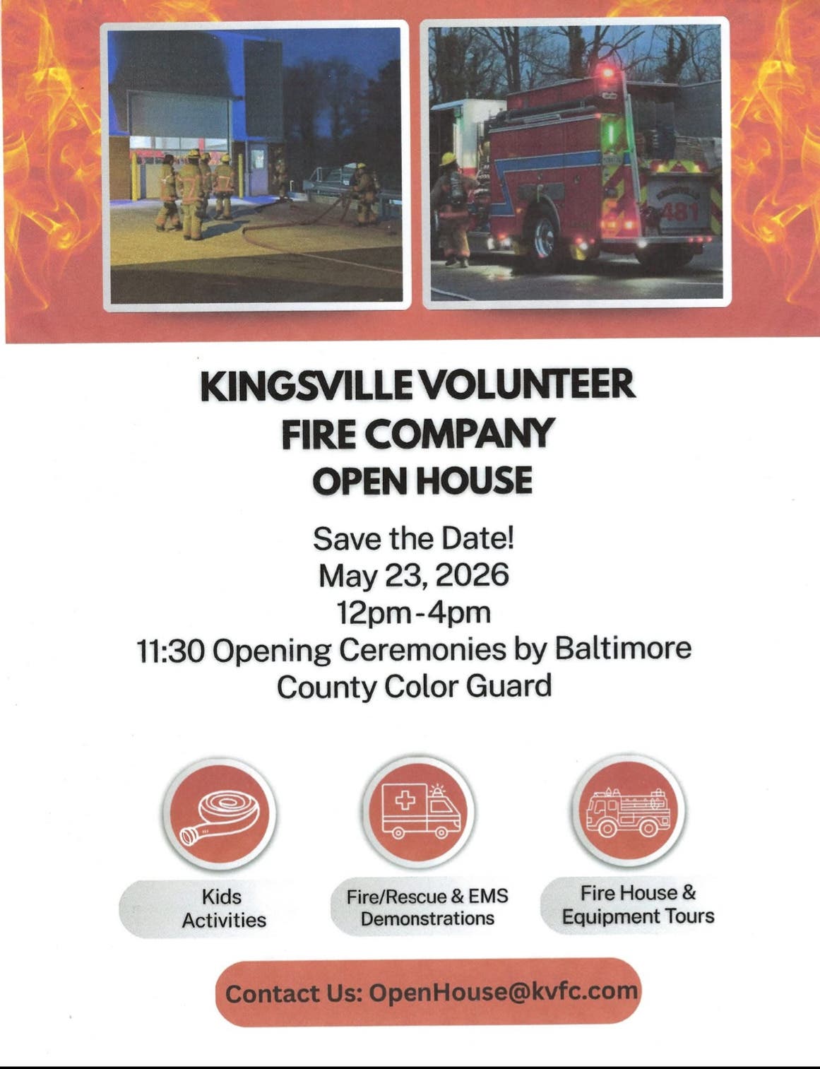 Kingsville Volunteer Fire Company  Open House