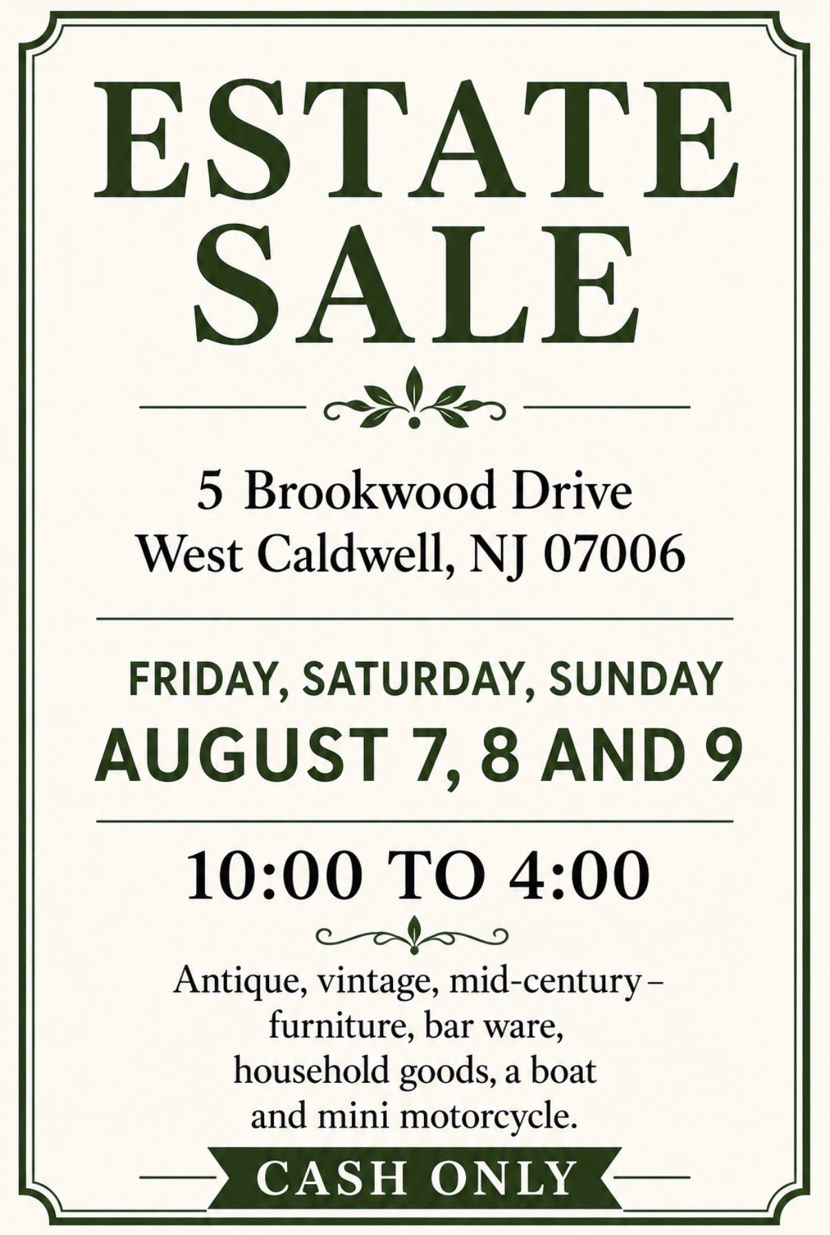 Estate Sale