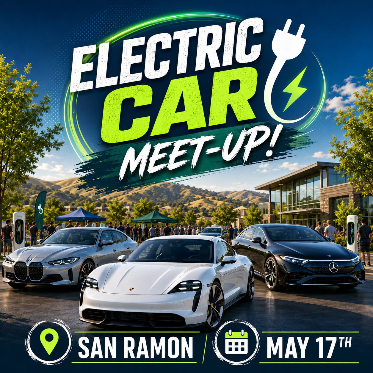 Electric Vehicle Social Meet-up, Inviting All EV Owners in the Tri-Valley.
