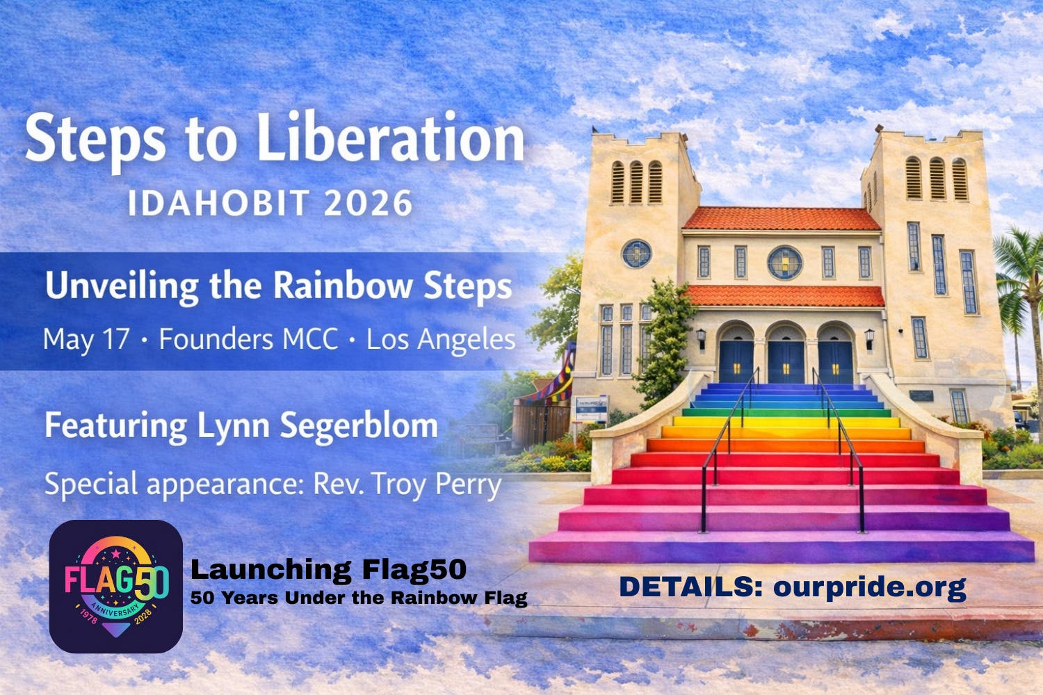 Unveiling of Permanent “Rainbow Steps” Installation in Los Angeles
