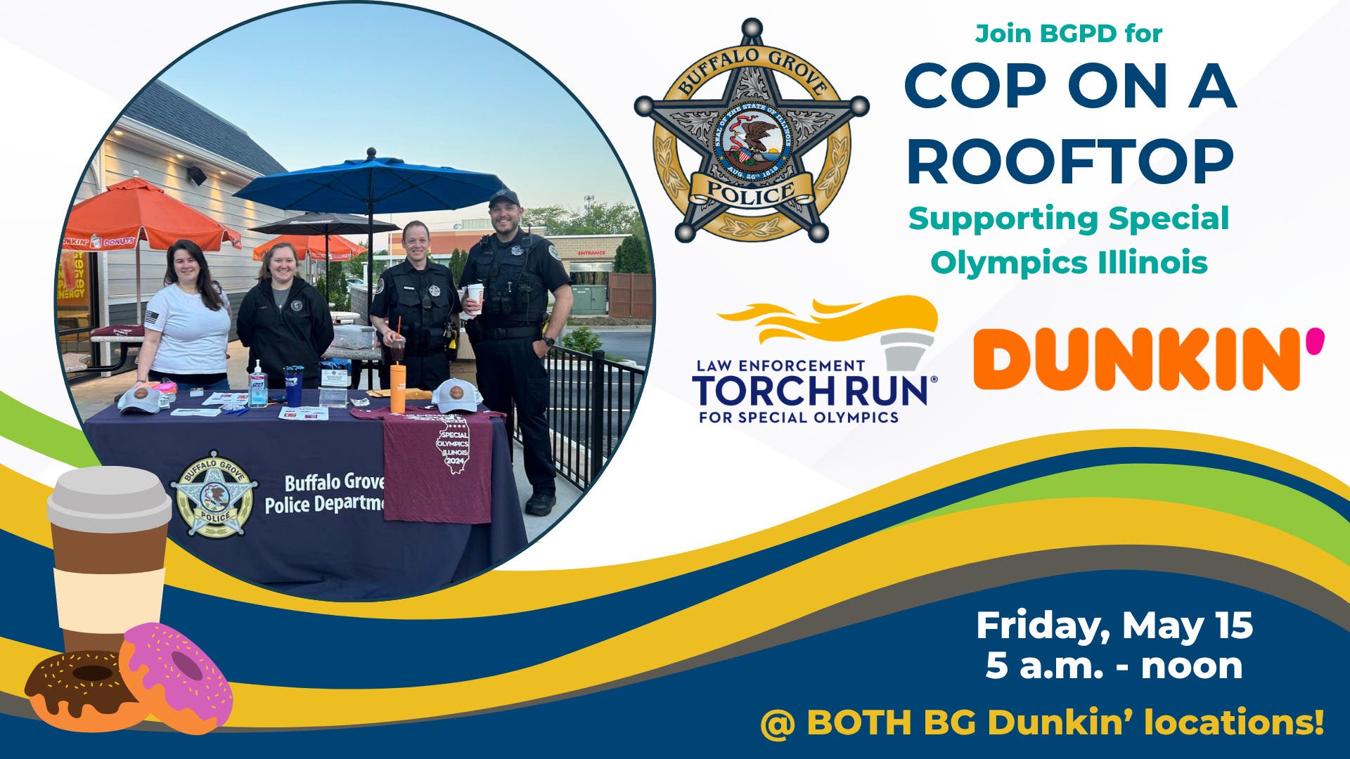 Cop on a Rooftop Supporting Special Olympics Illinois