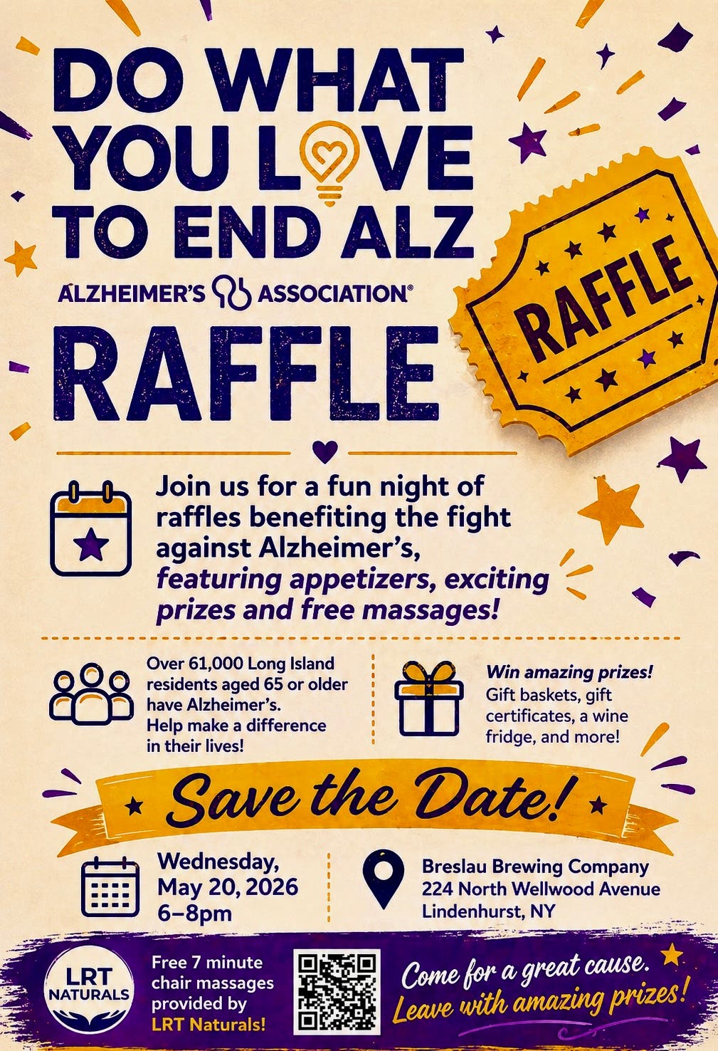 Do What You Love To End Alz Raffle