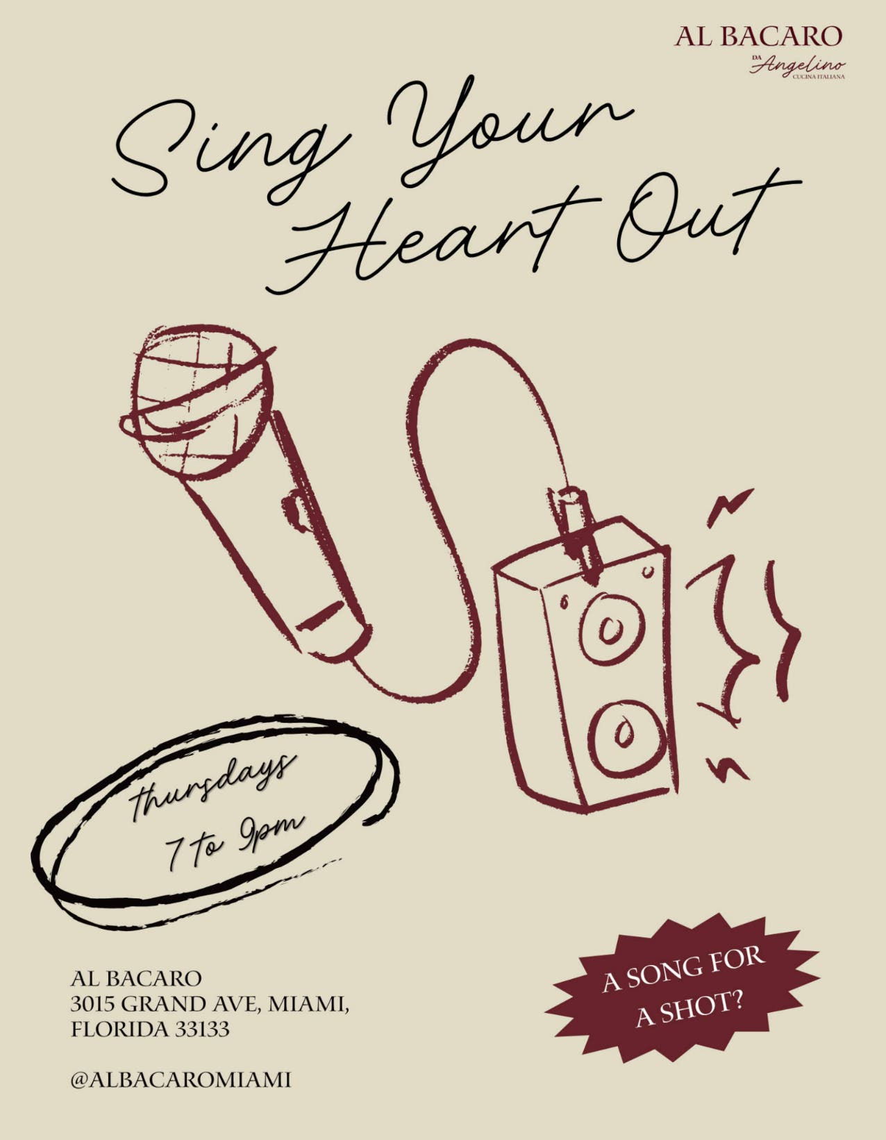 Karaoke Thursday's at Albacaro