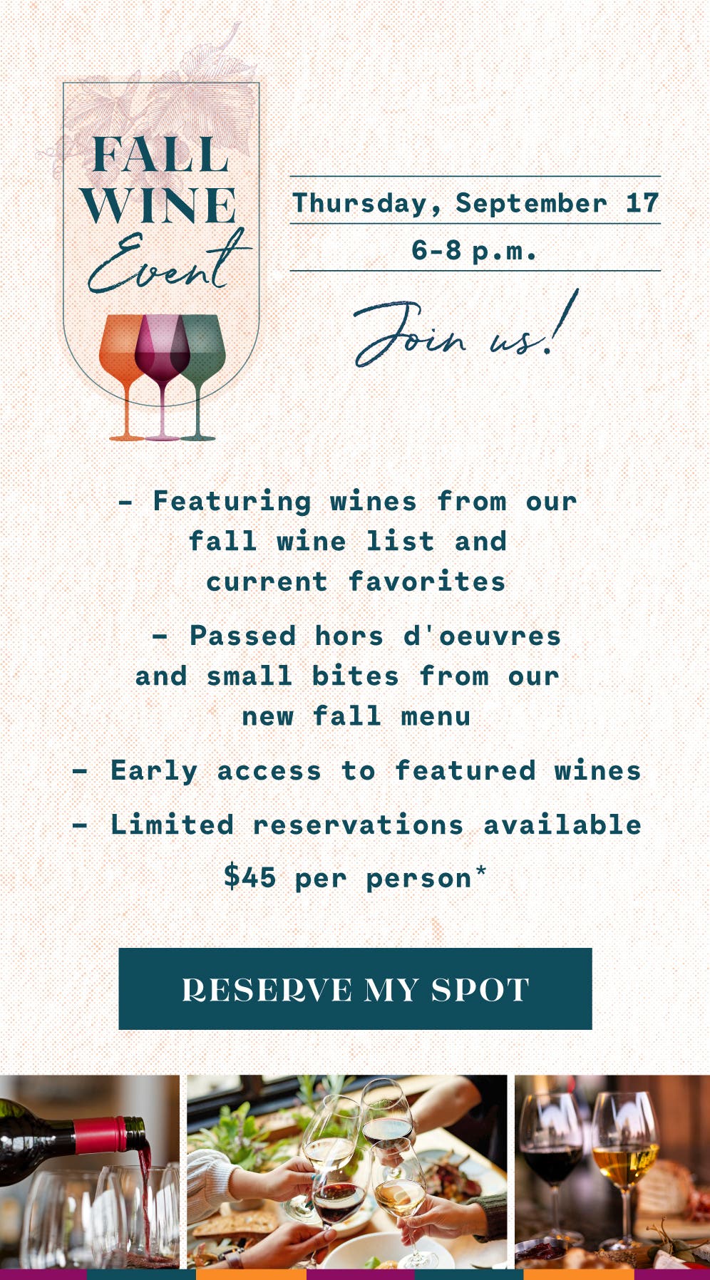 Saint & Second Hosts 2026 Fall Wine Event