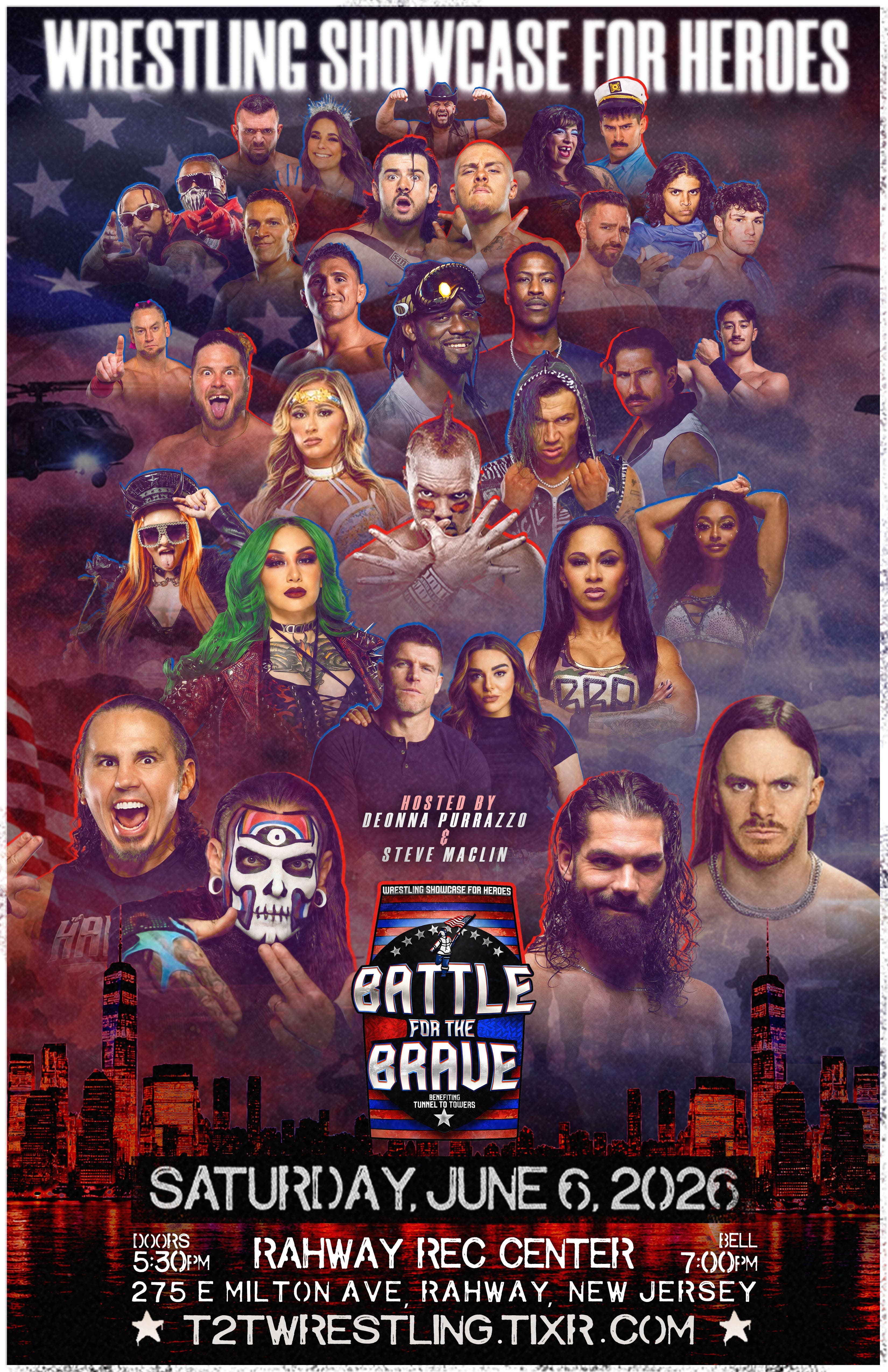 Battle For The Brave: A Wresting Showcase For Heroes Benefitting Tunnel To Towers Foundation 
